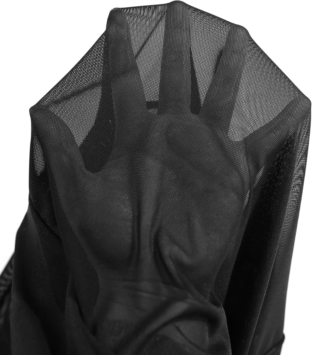 Avanova Women Mesh Sheer See Through Hoodie Long Sleeve Workout Hooded Crop Top
