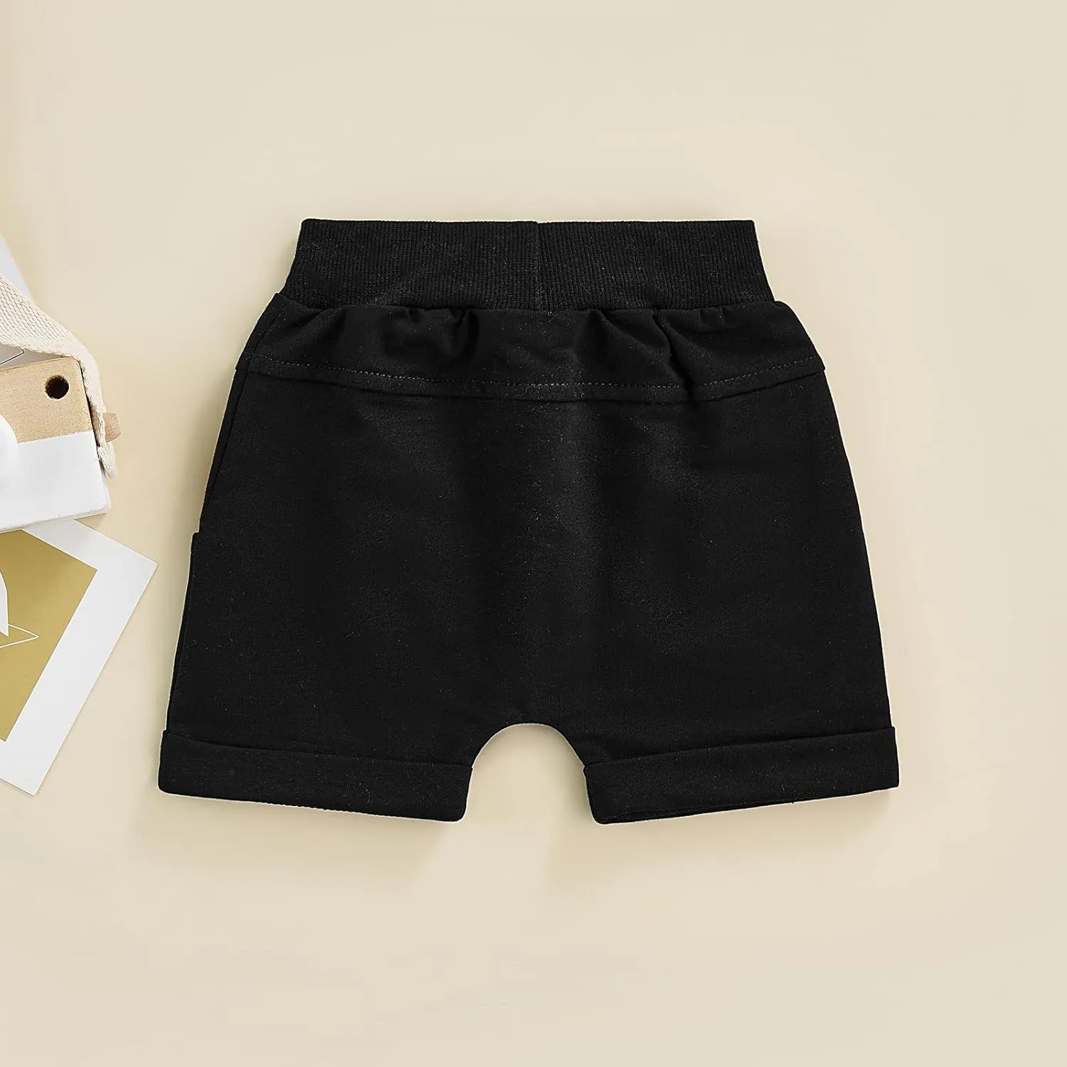 Bagilaanoe Toddler Baby Boy Shorts Summer Solid Plain Shorts Bloomers Casual Elastic Waist Jogger Shorts Bottoms