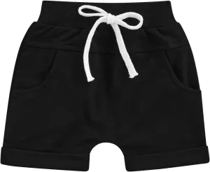 Bagilaanoe Toddler Baby Boy Shorts Summer Solid Plain Shorts Bloomers Casual Elastic Waist Jogger Shorts Bottoms
