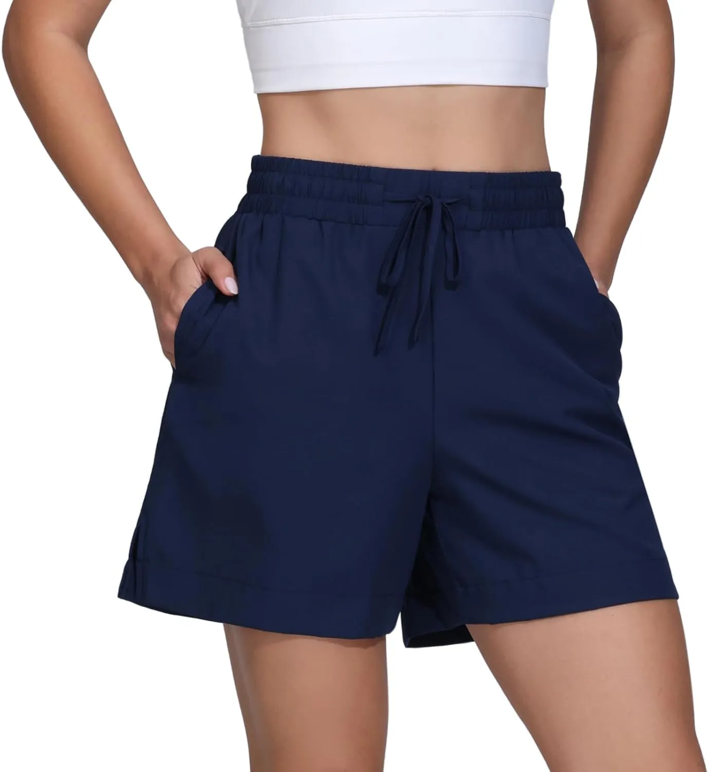 Blaosn Flowy Athletic Shorts for Women Gym Workout Running Golf Hiking Quick Dry with Pockets Casual Summer Beach Outfits