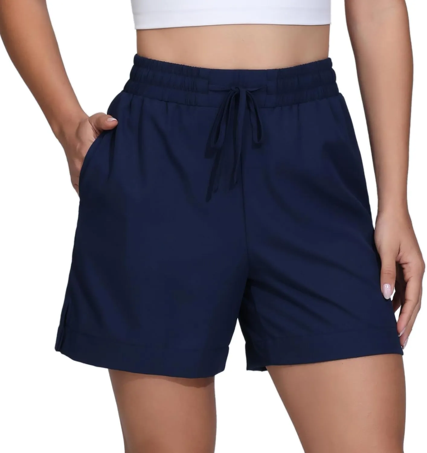 Blaosn Flowy Athletic Shorts for Women Gym Workout Running Golf Hiking Quick Dry with Pockets Casual Summer Beach Outfits