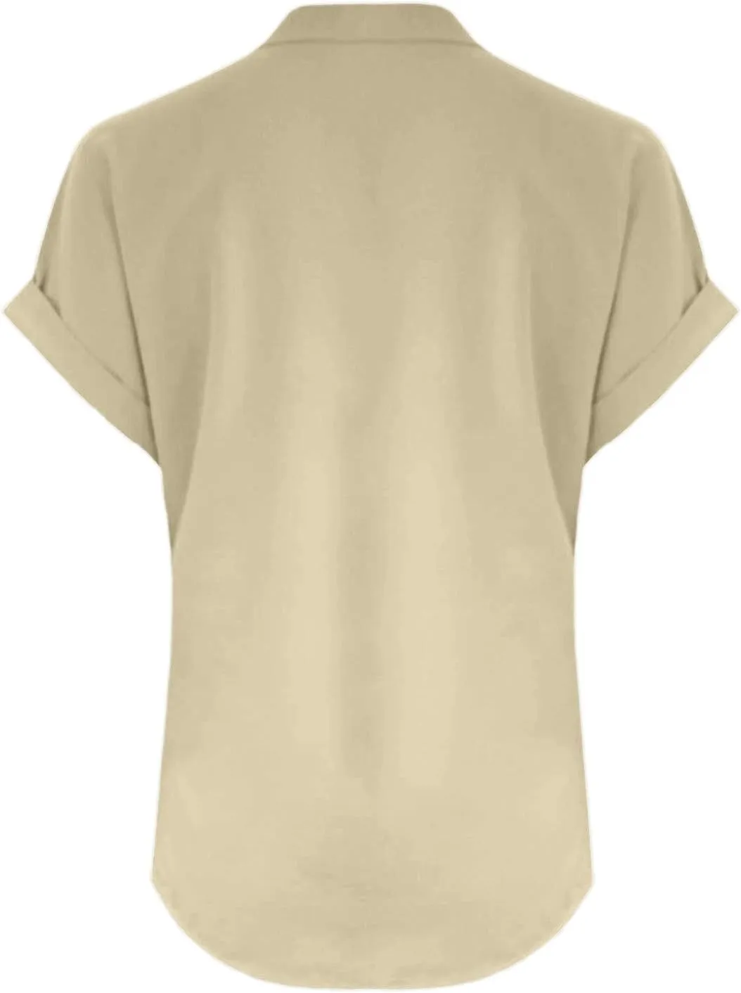 Button Down Linen Shirt for Women V Neck Short Sleeve Summer Tshirt Loose Fit Lightweight Casual Plus Size Tunic Tops