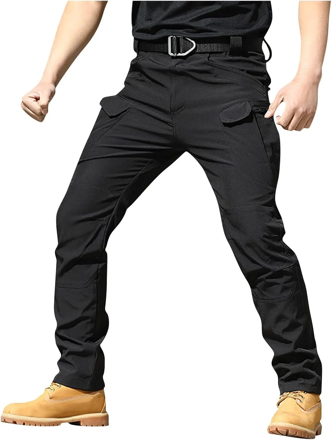 Cargo Pants for Men Baggy Ripstop Pants Match Mens Wild Cargo Pants Multi Pockets Work Stretchy Hiking Pants
