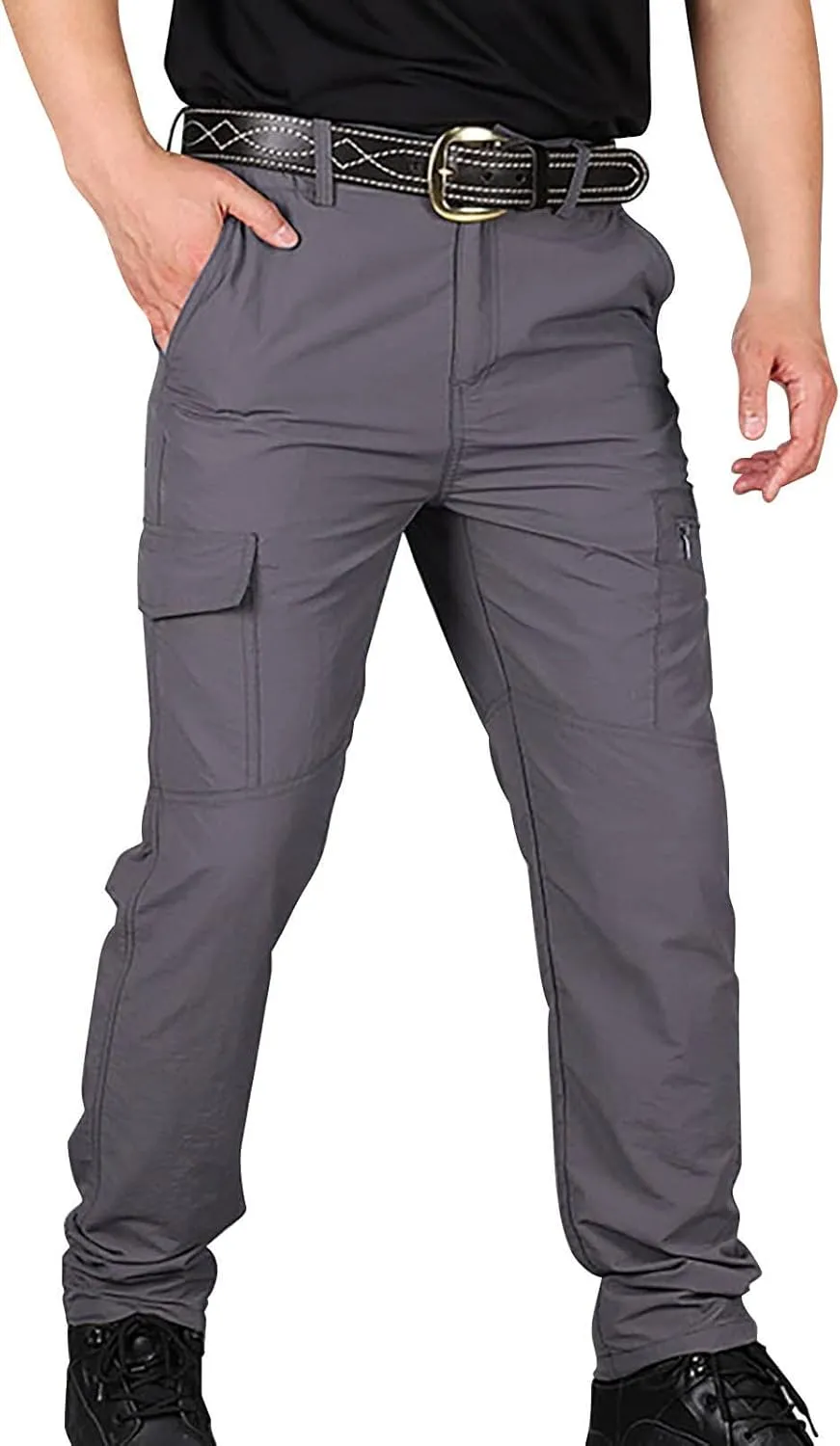 Cargo Pants for Men,Stretch Lightweight Hiking Pants Quick Dry Workout Pants Flex Ripstop Tactical Pants with Pockets