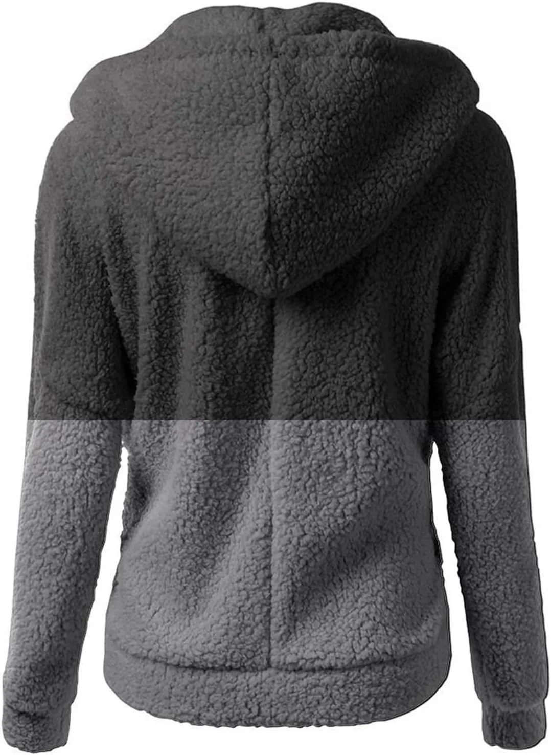 Ceboyel Womens Fleece Zip Up Jacket With Hood Sherpa Teddy Winter Coat Fuzzy Shearling Hoodie Trendy 2023 Outerwear Clothing
