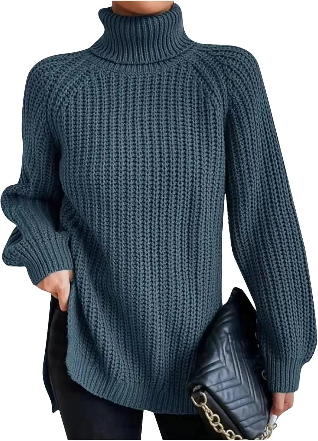 ChicCrate Sweaters for Women Trendy Long Sleeve Shirts Baggy Slouchy Sweater Plus Size Tops Dressy Casual Fall Winter Outfits