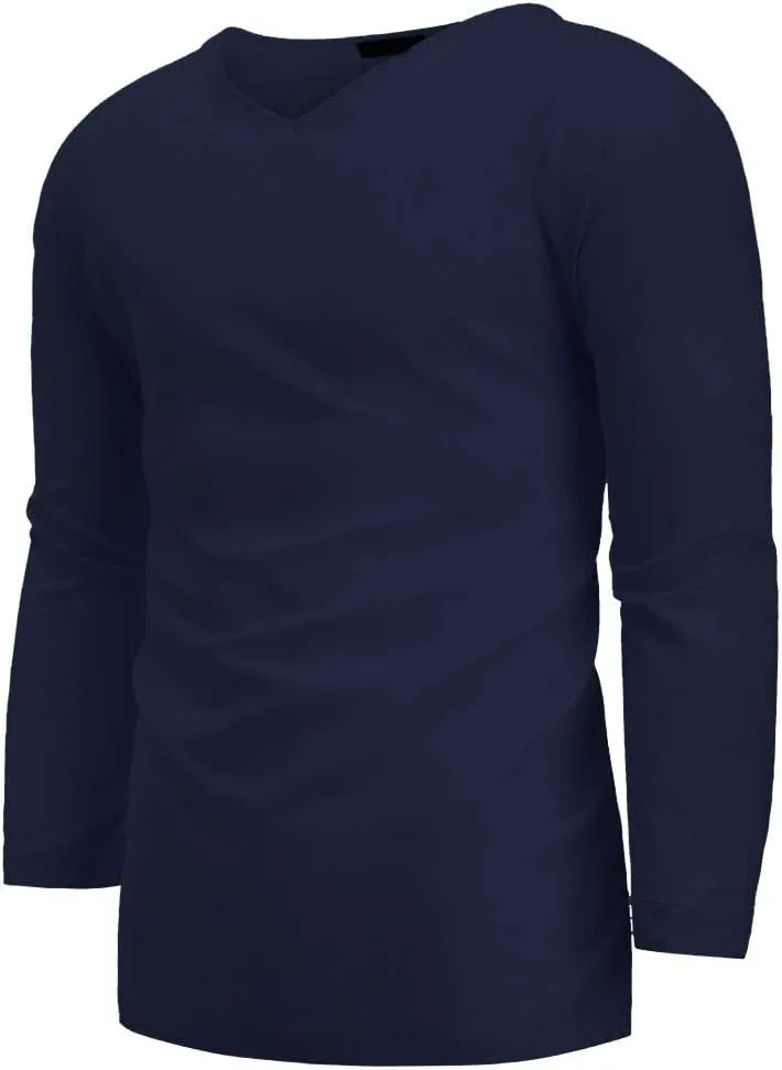 Cotton Linen T-Shirts for Men Stylish 3/4 Sleeve V Neck Casual Summer Tops Lightweight Quick Dry Loose Beach Shirts