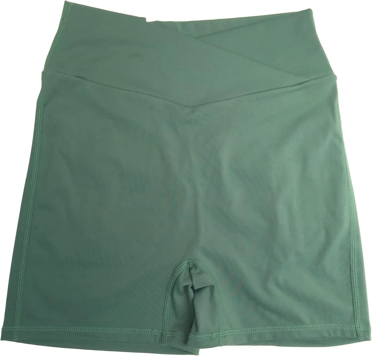 Danysu Women Pocket Shorts Cross High Waist Scrunch Butt Booty Workout Lifting Athletic Gym Bottoms