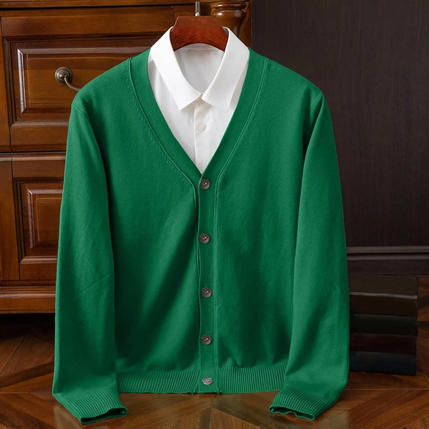 Dgoopd Mens Cardigan Sweater V Neck Button Down Cardigan Long Sleeve Knit Sweaters Slim Fit Lightweight Sweater Casual Tops