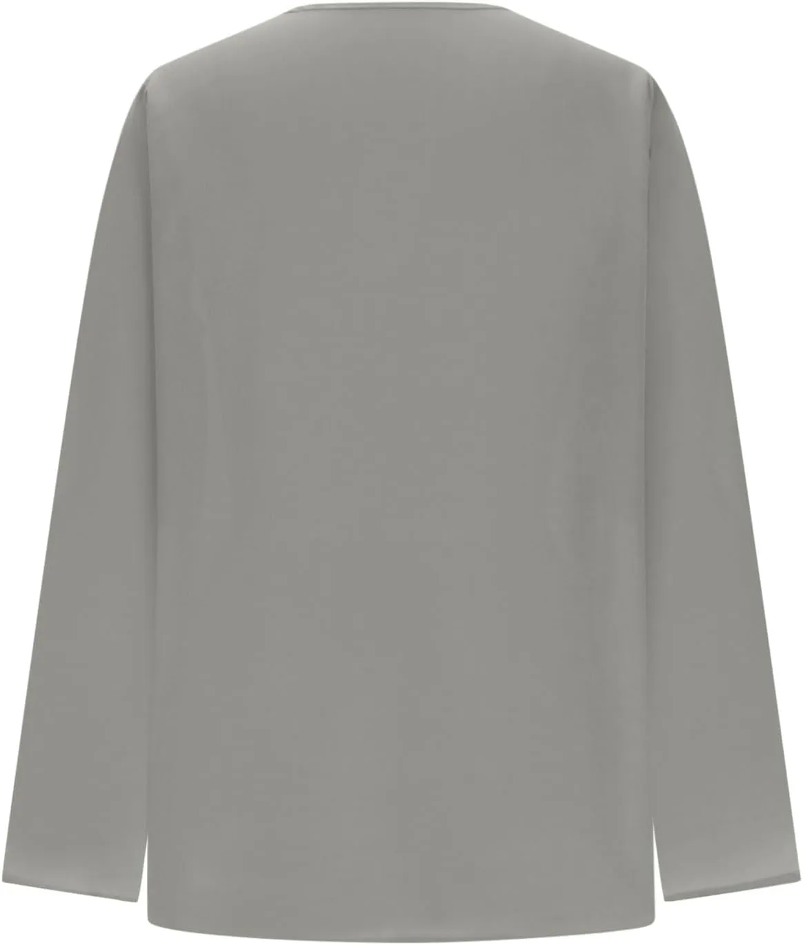 Fall Tops for Women 2024 Rolled Up Long Sleeve V Neck Button Down T Shirts Business Casual Work Chiffon Tunic Blouse