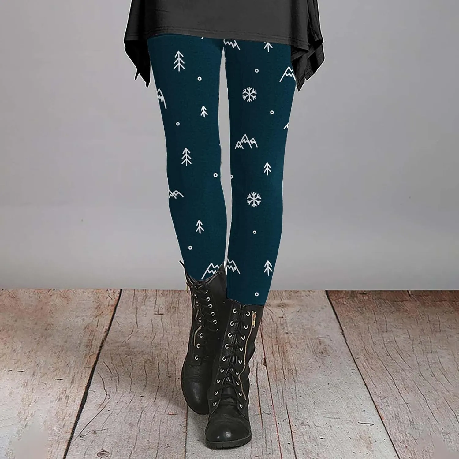 Fleece Lined Tights Women Length Elastic Fashion Soft Daily Transparent White Ash S 5XL Fall & Winter Cold Weather