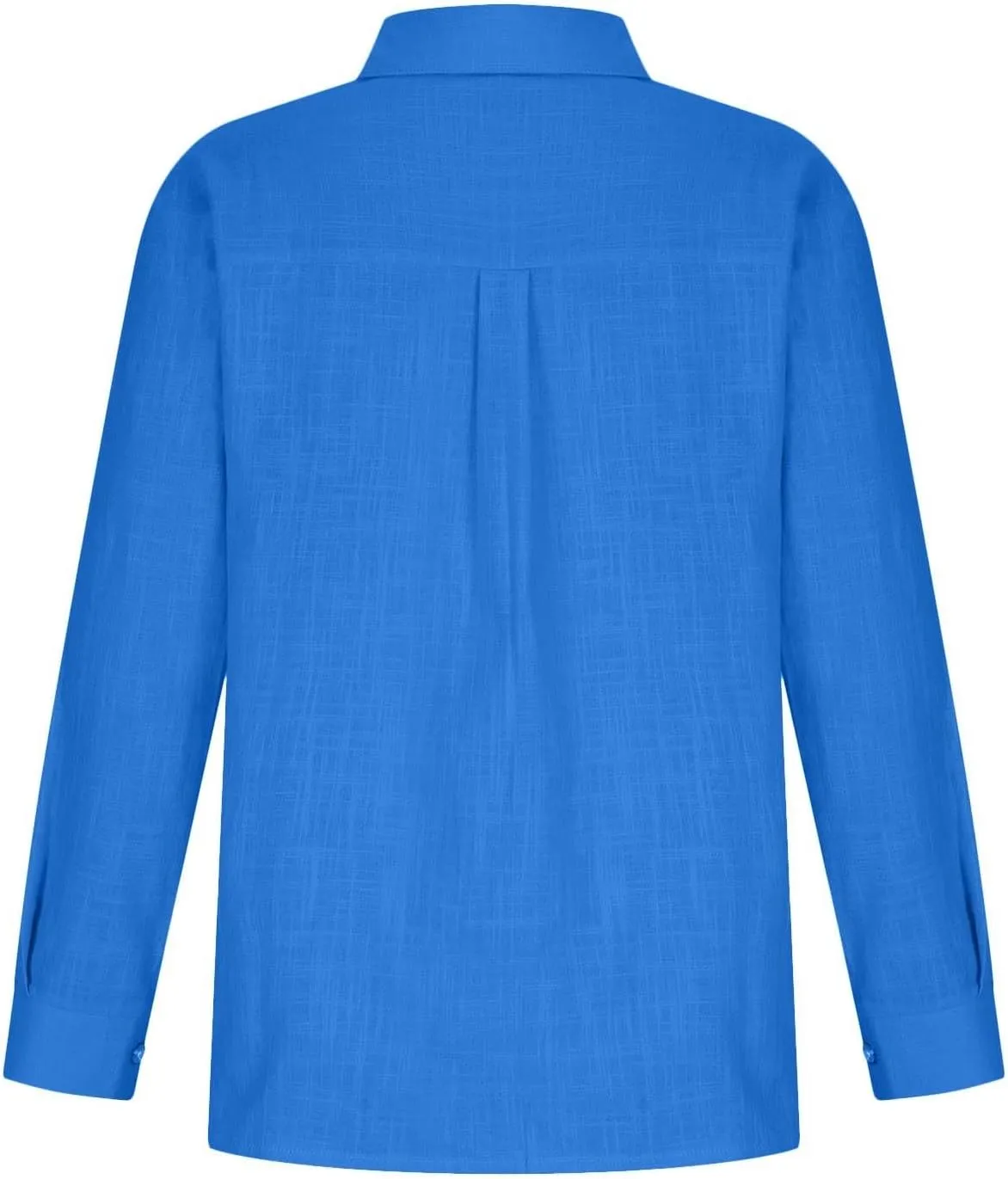 FQZWONG Womens Spring Tops 2025 Button Down Shirts for Women Loose Casual Solid Cotton Linen Tshirts Trendy Ladies Blouses