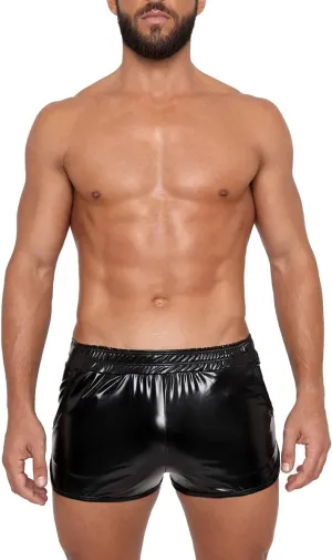 Gary Majdell Sport Men's Liquid Metallic Active Quick Dry Shorts with Pockets for Gym or Club Wear