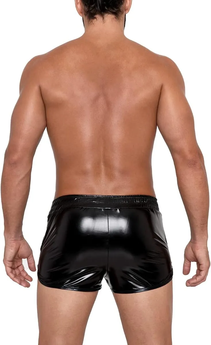 Gary Majdell Sport Men's Liquid Metallic Active Quick Dry Shorts with Pockets for Gym or Club Wear