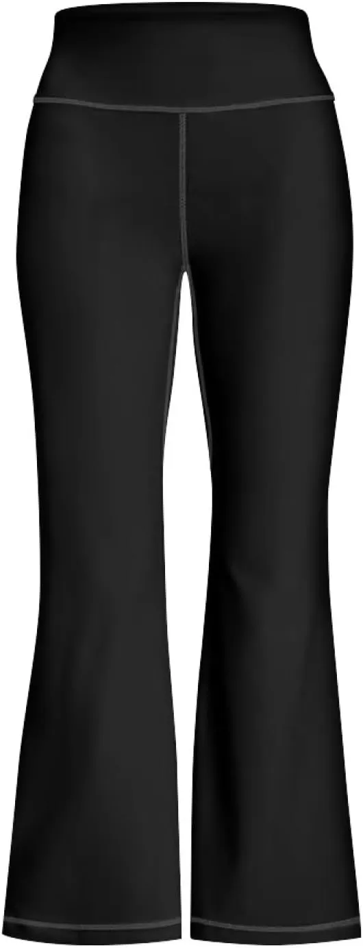 Girl's Flare Leggings High Waisted Bootcut Yoga Pants Kids Classic Stretch Pants Fashion Soft Bell Bottoms