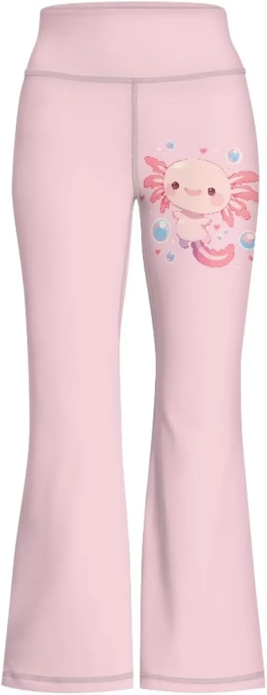 Girl's Flare Leggings High Waisted Bootcut Yoga Pants Kids Dance Bell Bottoms Pants Stretchy Sweatpants