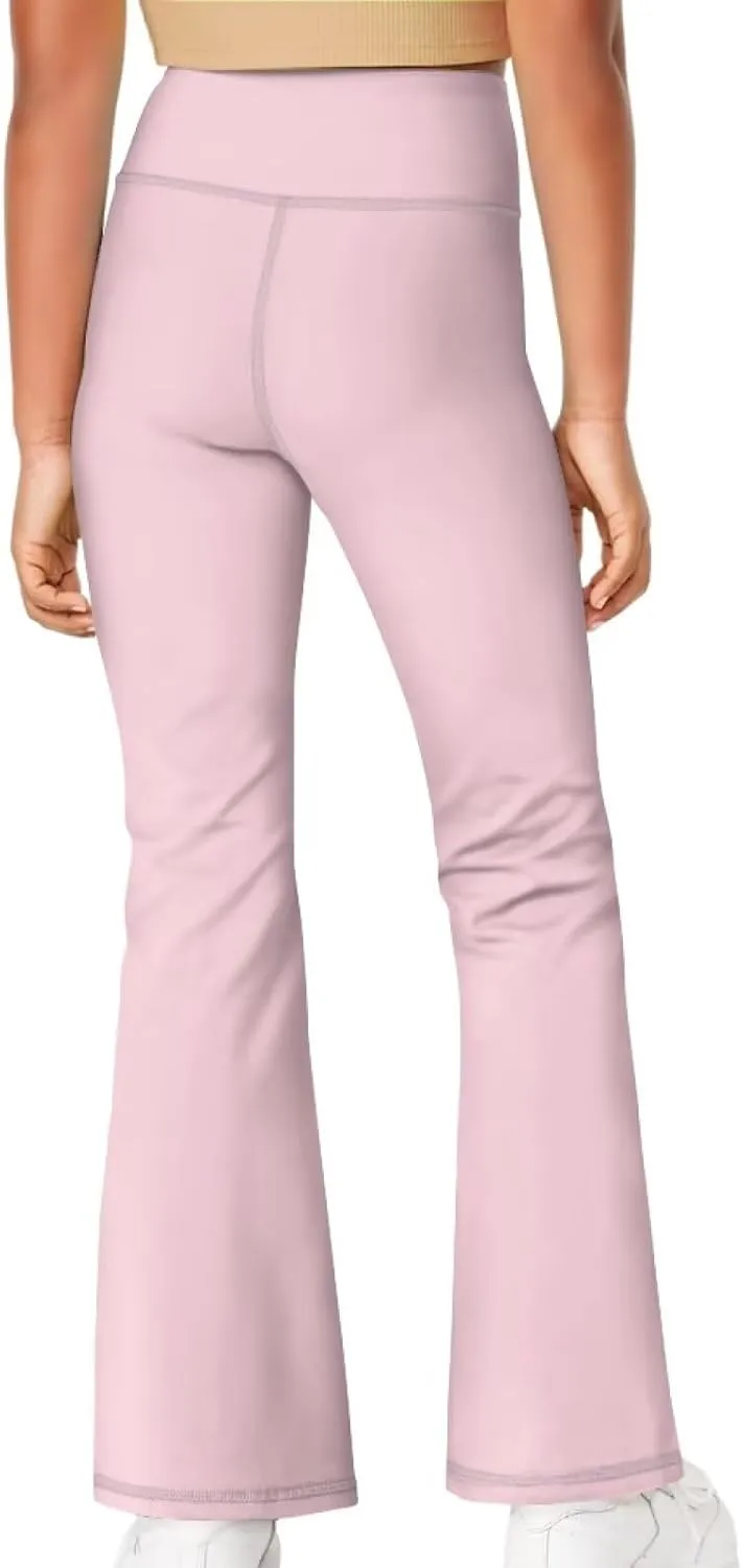 Girl's Flare Leggings High Waisted Bootcut Yoga Pants Kids Dance Bell Bottoms Pants Stretchy Sweatpants