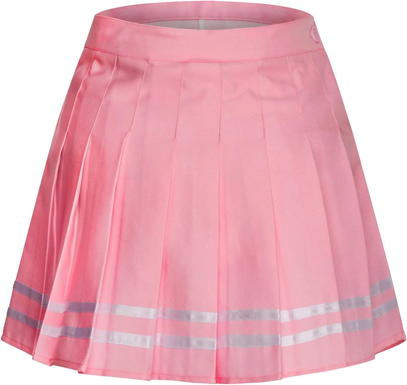 Girls Women High Waisted Pleated Skirt Plain Plaid A-line Mini Skirt Skater Tennis School Uniform Skirts Lining Shorts