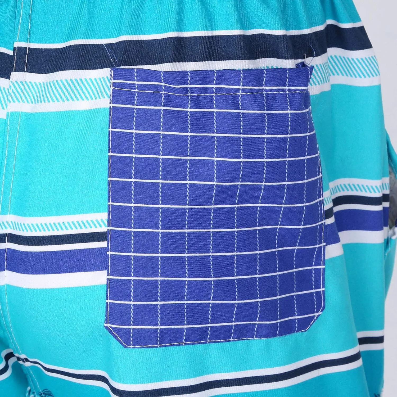 Hansber Mens Colorful Pattern Swim Trunks Quick Dry Beach Board Shorts Surf Pants Casual Sports Bottoms