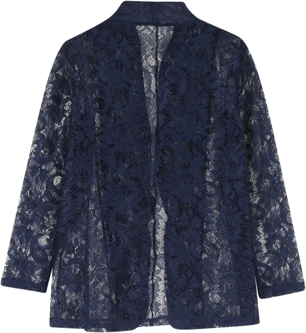 HGps8w Floral Lace Jackets for Women's Stand Collar Zip Up Mesh Sheer Baseball Jacket