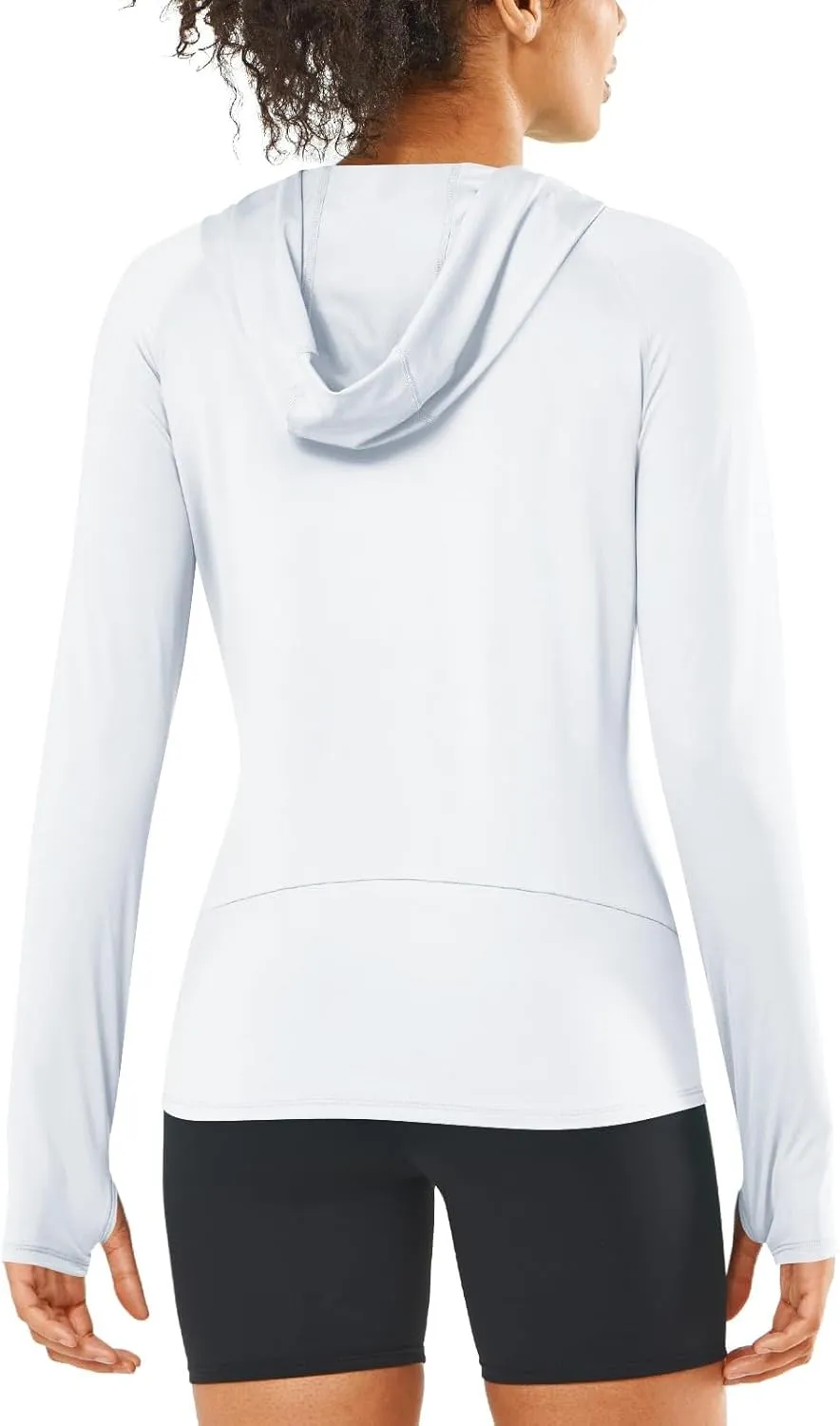 HGps8w Women's UPF 50  UV Sun Protection Hoodie Long Sleeve Lightweight Outdoor Athletic Hiking Sun Shirts with Thumb Hole