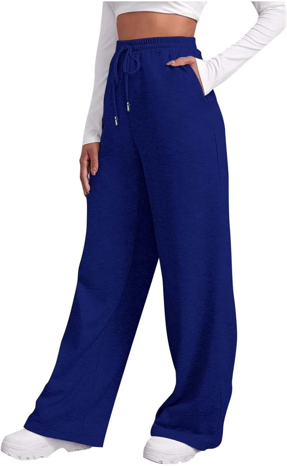 High Waisted Sweatpants for Women Baggy Lounge Bottoms High Waisted Solid Casual Joggers Pants Womens Trousers