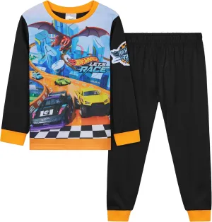 Hot Wheels Boys Long Pajama Set, Comfortable 2 Piece PJs - Boys Gifts