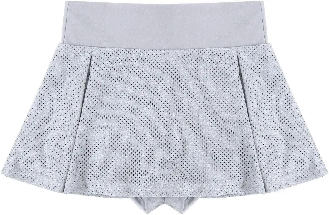 Hularka Womens High Waist Layer Pleated Mini Skirts Sports Skorts Yoga Running Tennis Skirt Bottoms