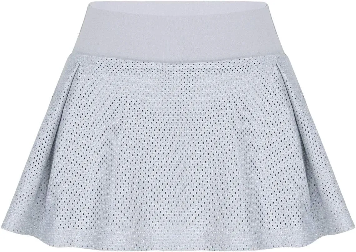 Hularka Womens High Waist Layer Pleated Mini Skirts Sports Skorts Yoga Running Tennis Skirt Bottoms