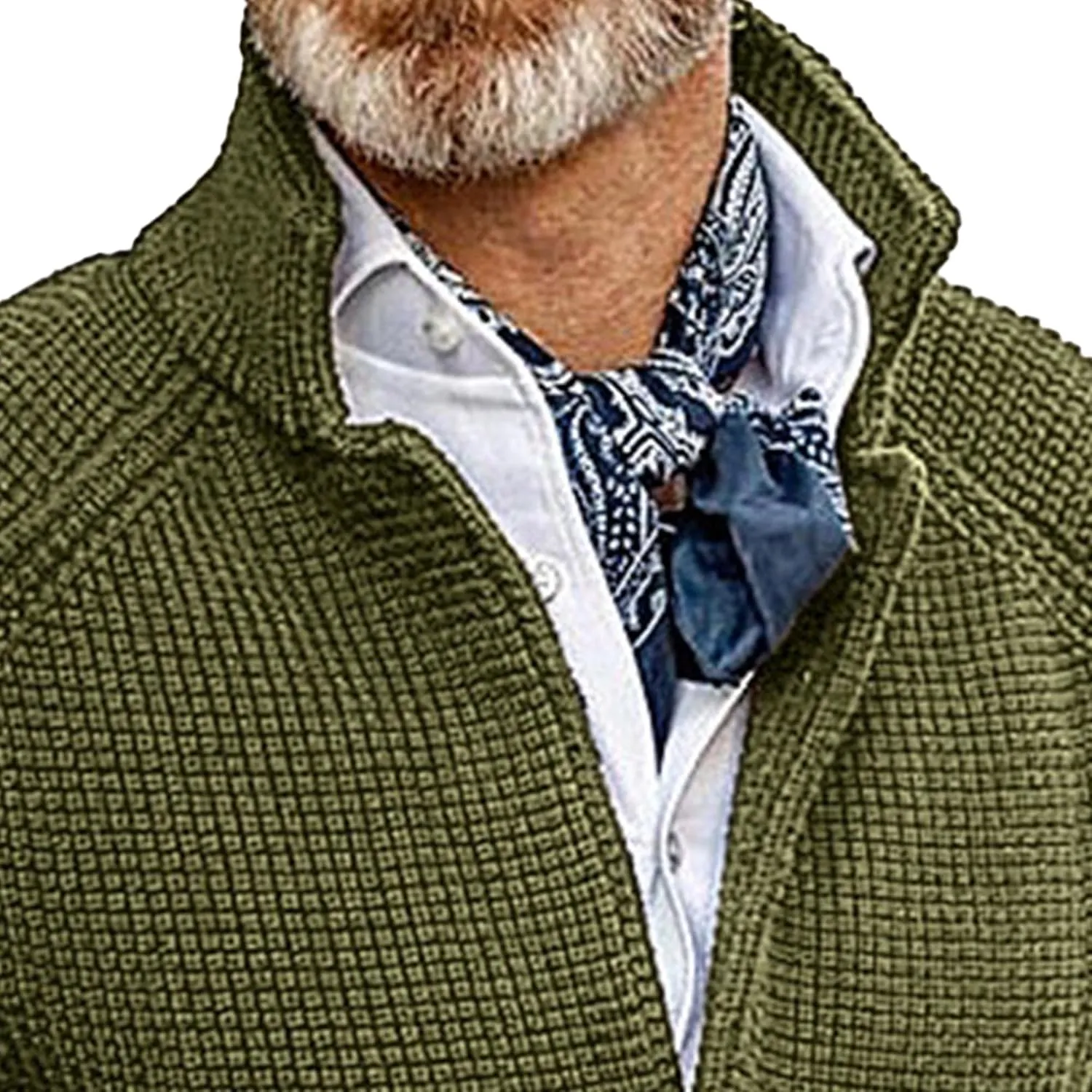 JEShifangjiusu Men'S Stand Collar Cardigan Sweaters Wool Blend V Neck Button Down Sweaters Solid Color Coat With Pockets