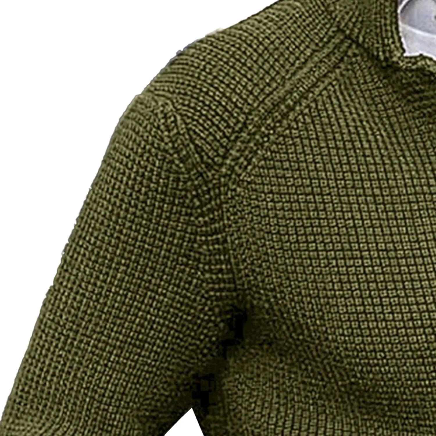 JEShifangjiusu Men'S Stand Collar Cardigan Sweaters Wool Blend V Neck Button Down Sweaters Solid Color Coat With Pockets
