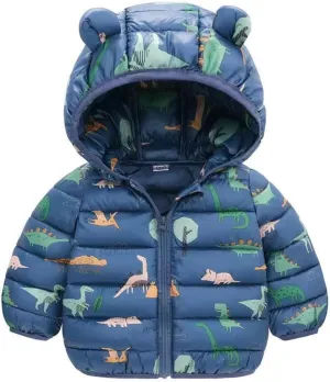 Kids Boys Girls Winter Puffer Jacket Hooded Kids Waterproof Packable Soft Coat Warm Thick Down Coats Outwear