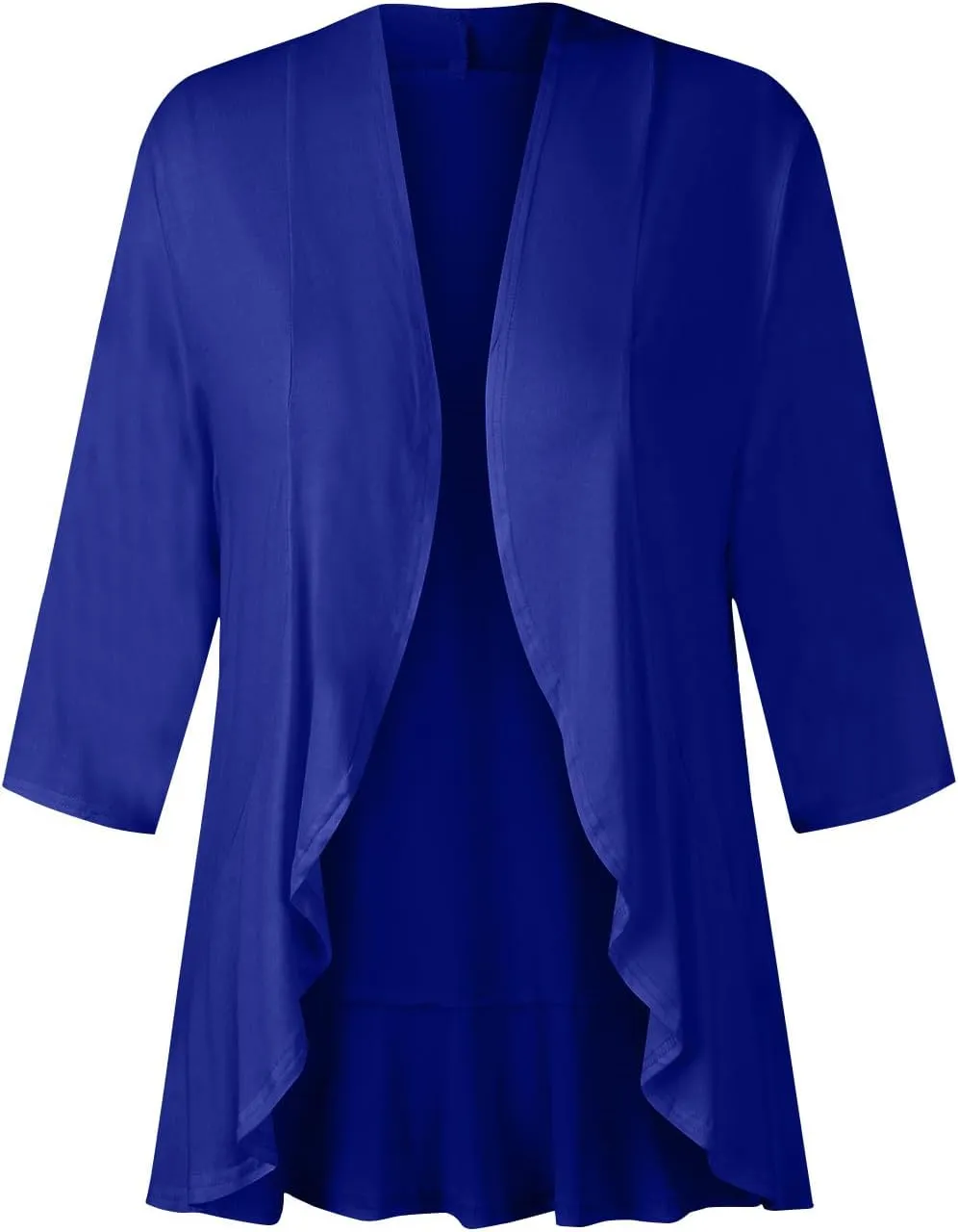 Kimonos for Women Breathable Open Front Tops Lightweight Cardigan Lrregular Hemline Cover Up Loose Fit Casual Coat