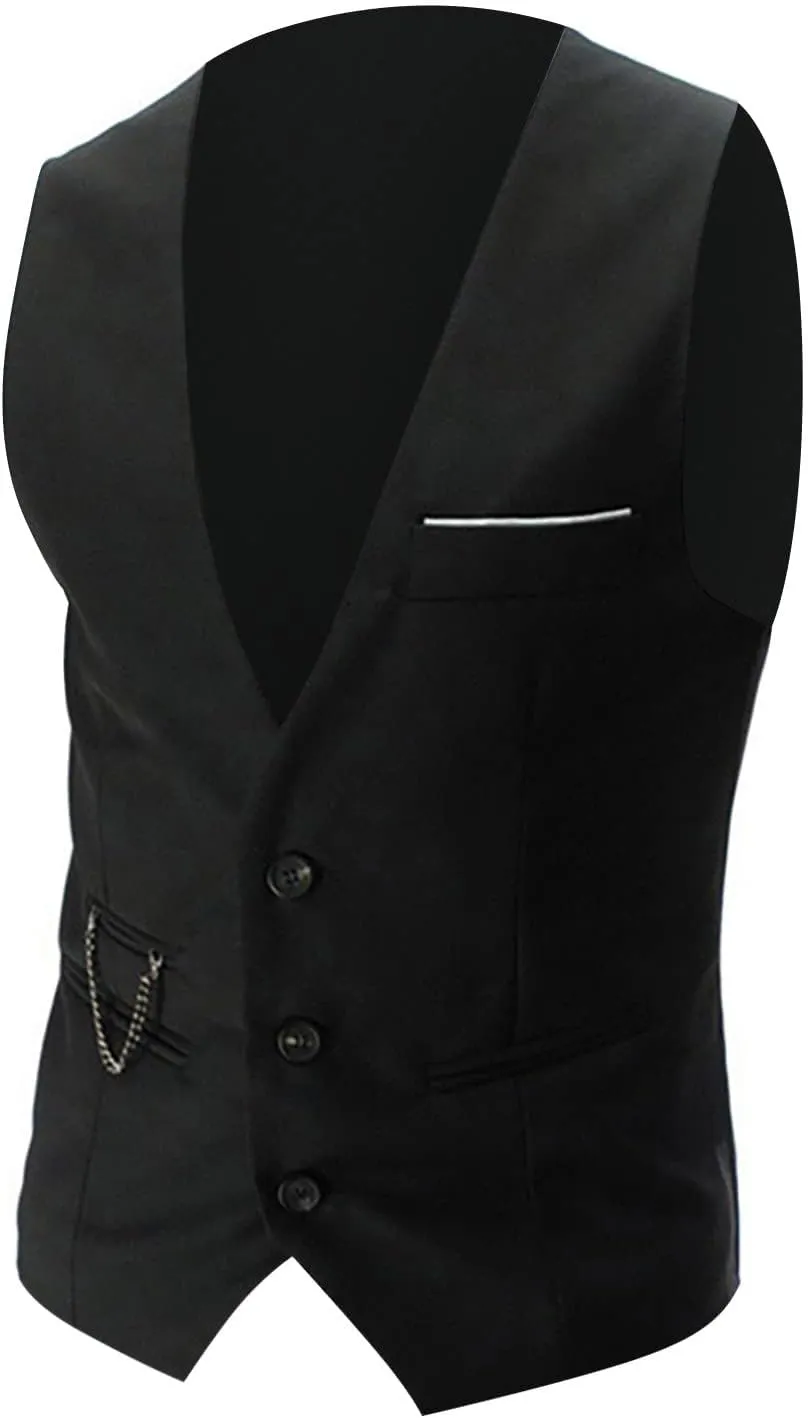 LCMTWX White Vest Leather V Neck Pocket Retro Color Vest Blouse With Button Vests For Men Casacas Mens Black Vest