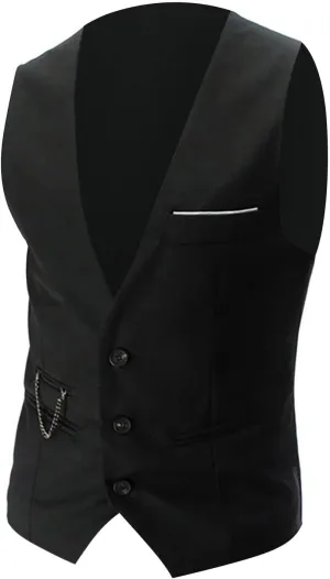 LCMTWX White Vest Leather V Neck Pocket Retro Color Vest Blouse With Button Vests For Men Casacas Mens Black Vest