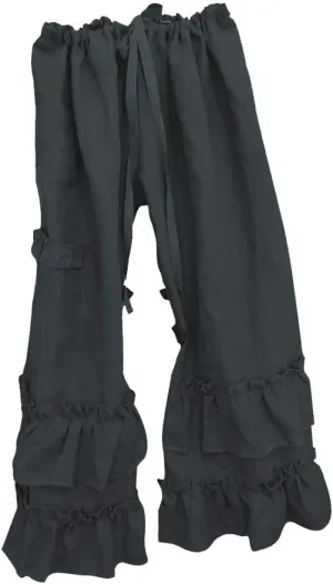 LCMTWX Womens Wide Leg Pants Summer Elastic High Waist Linen Pants Straight Leg Wide Leg Cropped Pants Cotton Pants Petite