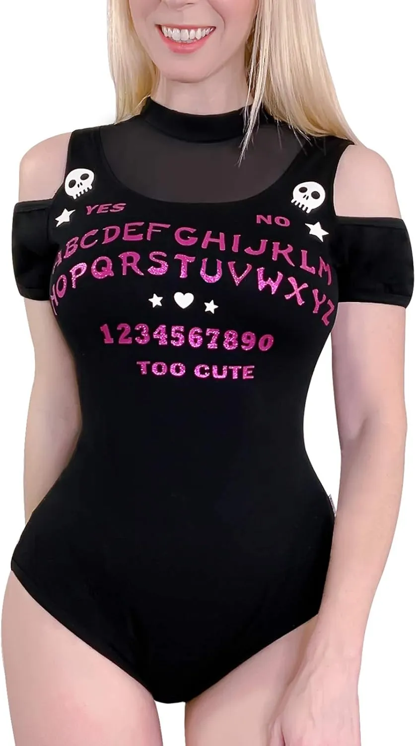 Littleforbig Cotton Romper Onesie Clubwear Goth Bodysuit - Spirit Board Onesie