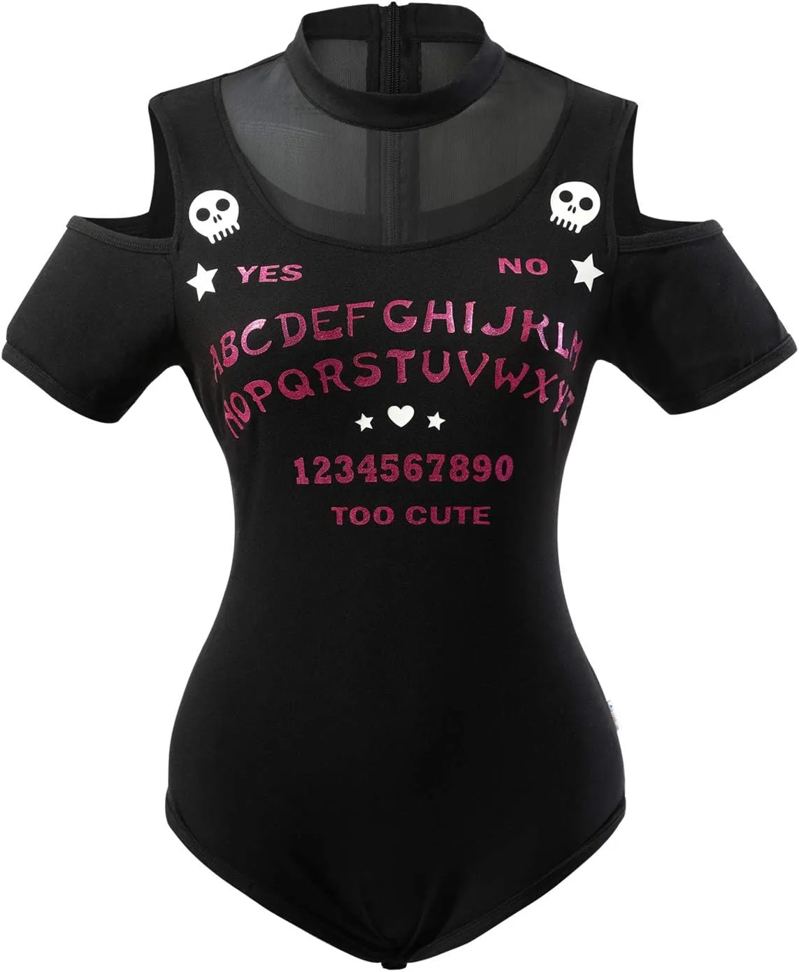 Littleforbig Cotton Romper Onesie Clubwear Goth Bodysuit - Spirit Board Onesie