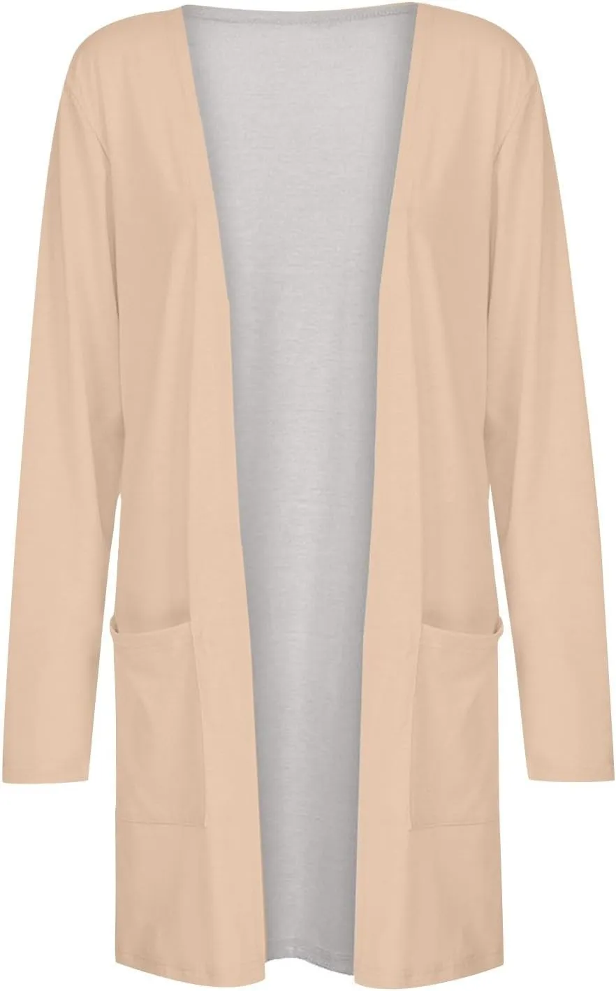 Long Cardigans for Women Fashion Plus Size Fall Sweaters for Women Casual Lightweight Cardigan for Women with Pockets