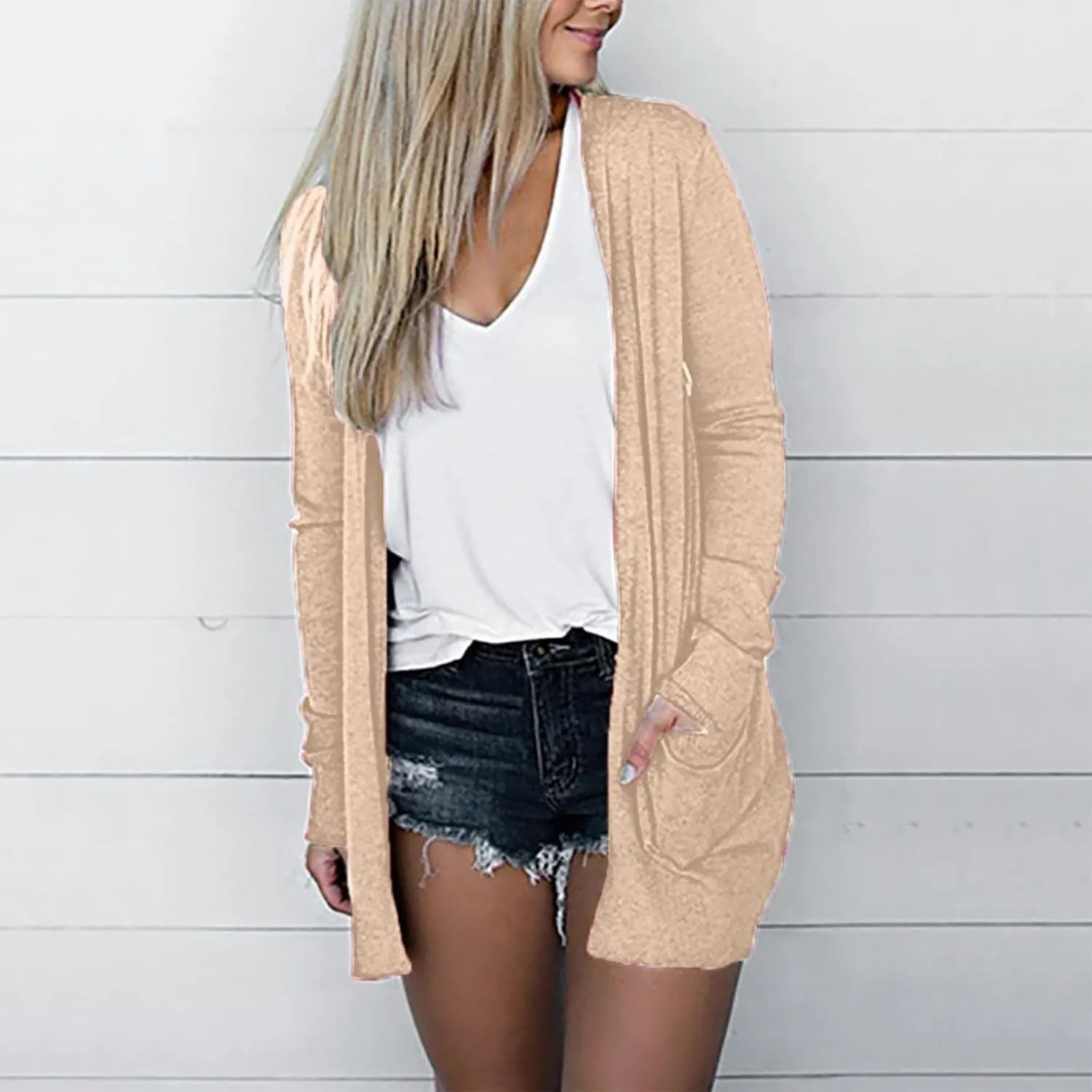 Long Cardigans for Women Fashion Plus Size Fall Sweaters for Women Casual Lightweight Cardigan for Women with Pockets