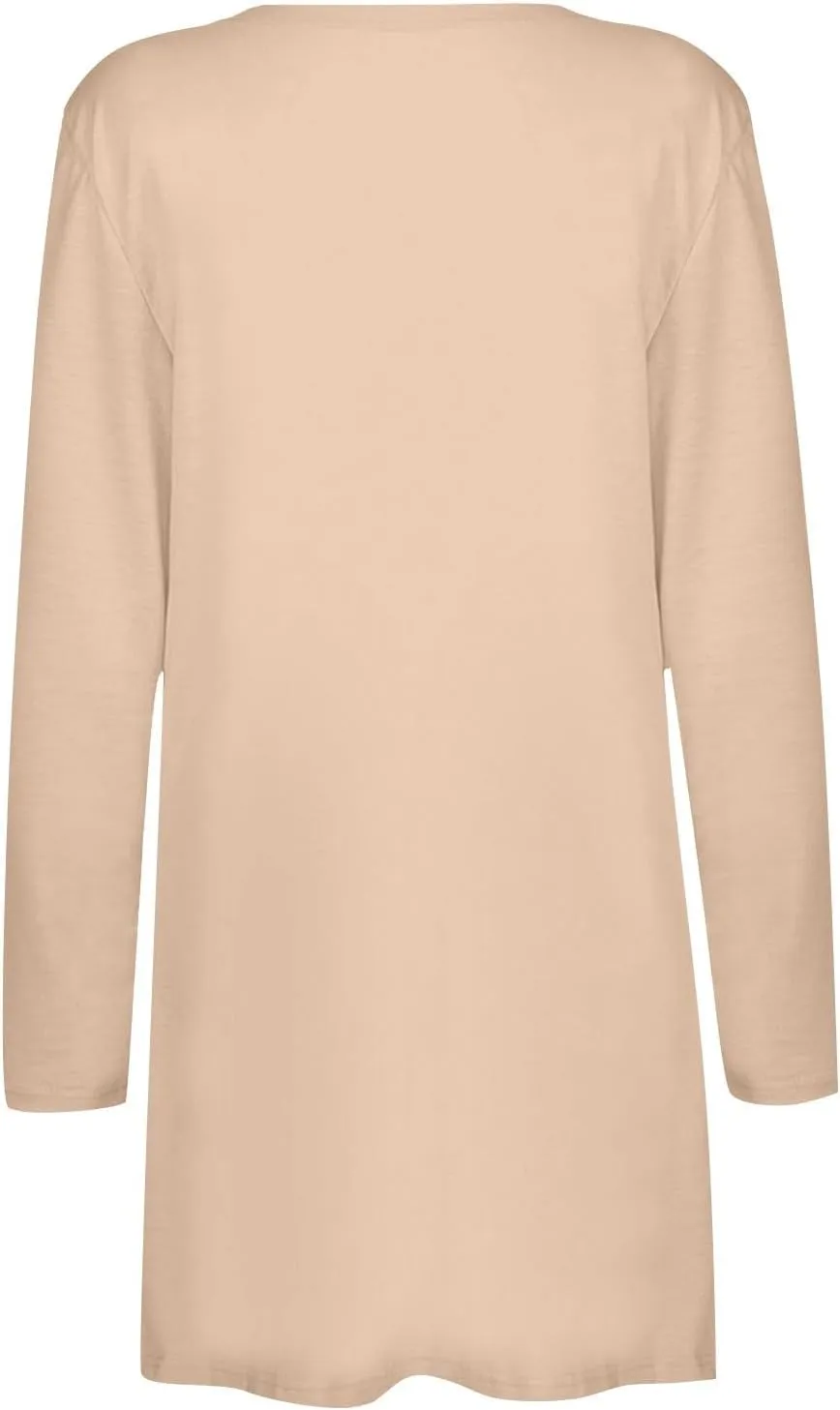 Long Cardigans for Women Fashion Plus Size Fall Sweaters for Women Casual Lightweight Cardigan for Women with Pockets