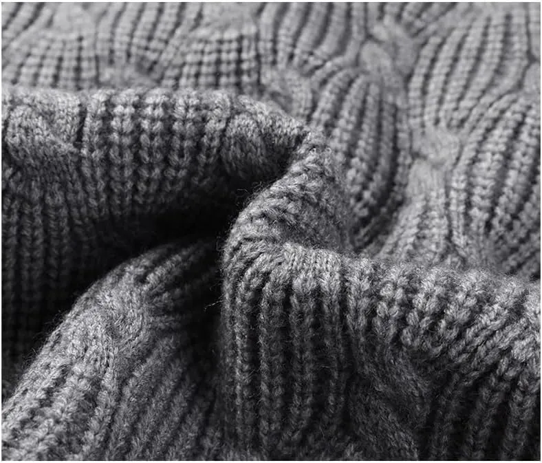 Men's Knitted Vests Sweater Warm Button Down Sleeveless Cardigan Vest Sleeveless Pullover Vests for Autumn and Winter