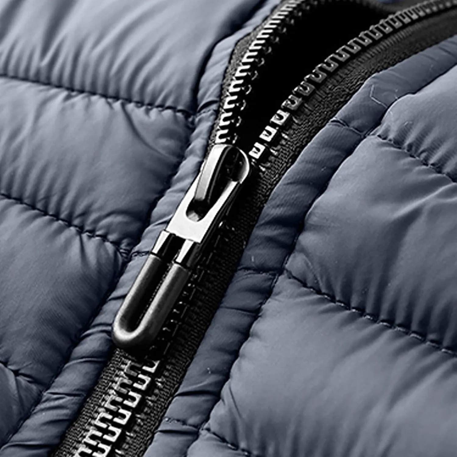Mens Puffer Jackets Winter Hooded Coats Thicken Warm Overcoats Quilted Down Jacket Zipper Parka Coat Trendy Outerwear