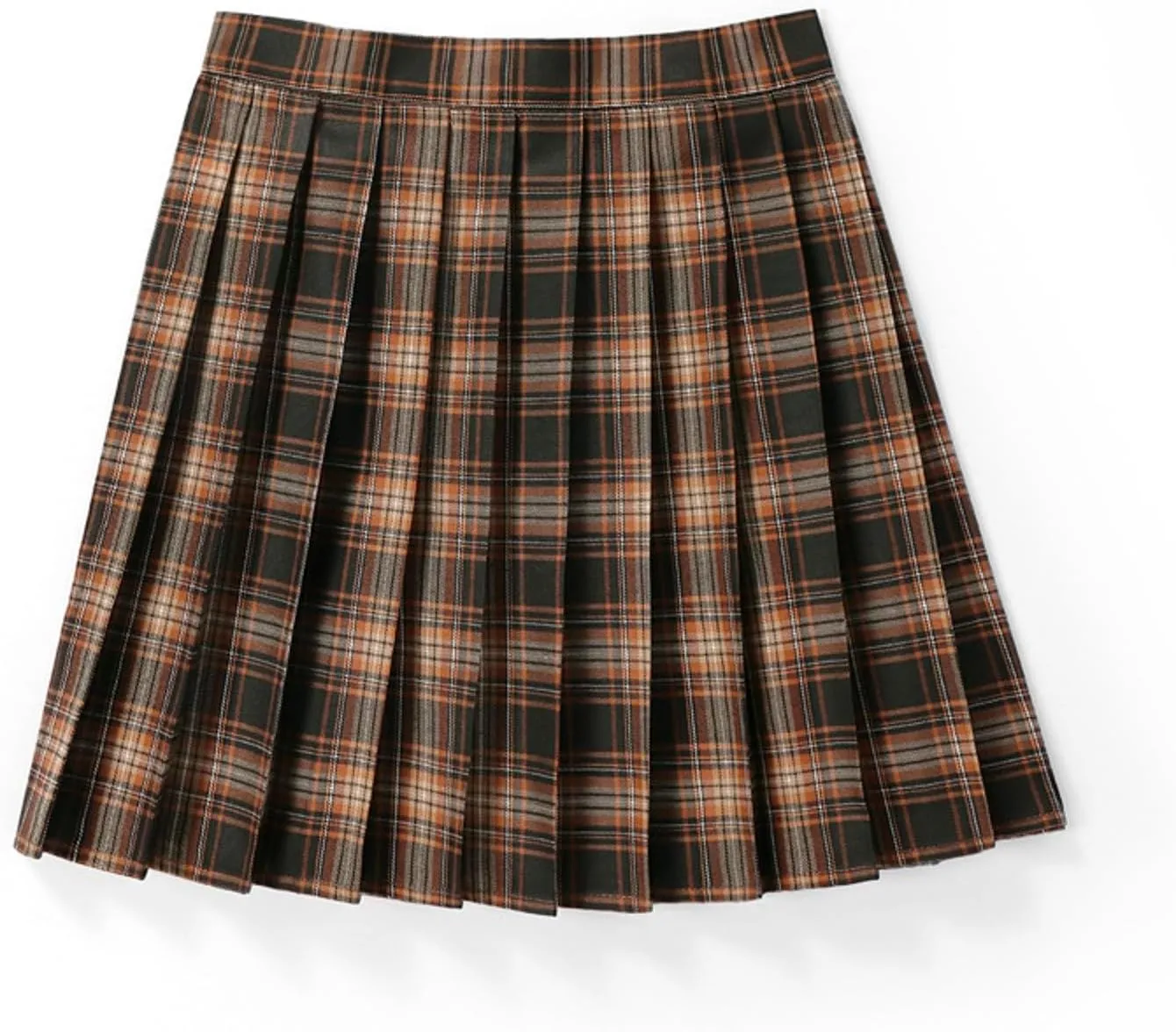 Mini Skirt Women's Casual Plaid Print High Waist Pleated A Line Mini Skirt Womens Cute Summer Comfy Skirts