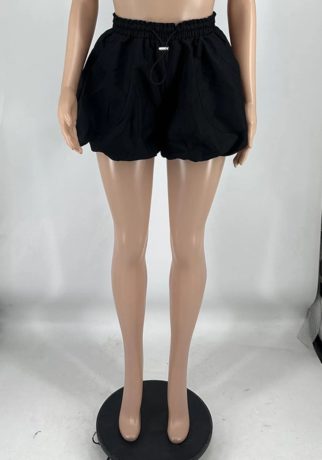 Molisry Women's 2024 Y2K Bubble Shorts High Waisted Workout Casual Puffy Drawstring Elastic Mini Shorts with Pockets
