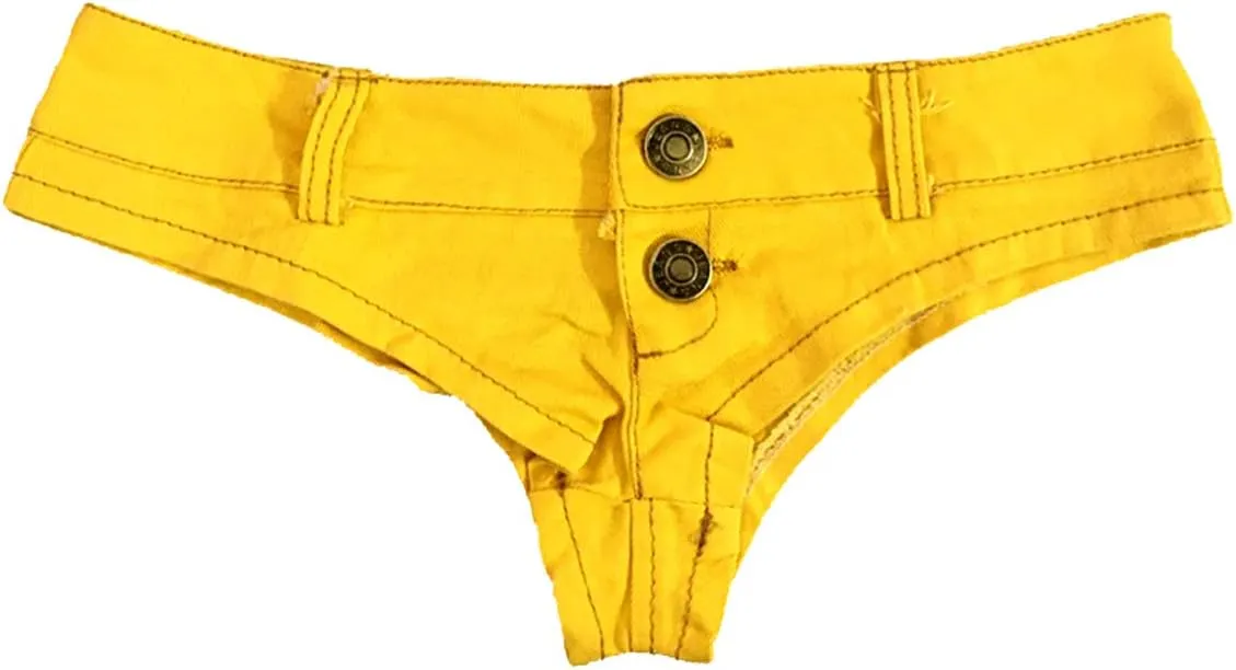 Naturemore Women's Sexy Low Waisted Stretch Mini Denim Shorts Hot Pants Clubwear
