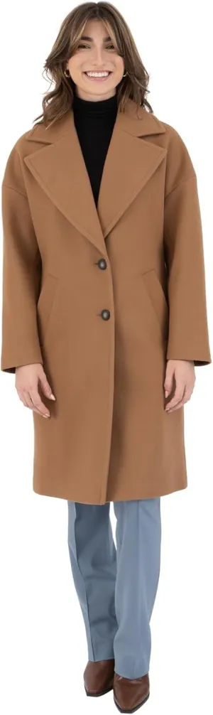Nine West Women's Faux Wool Coat