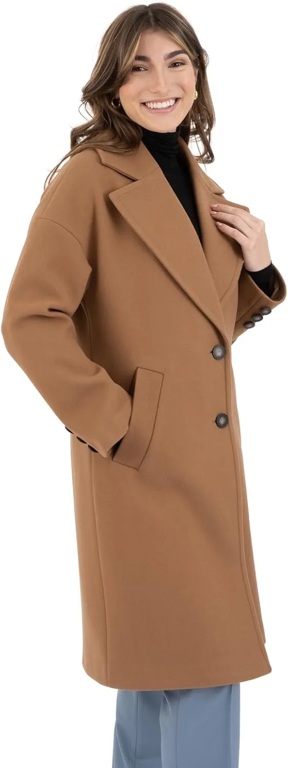 Nine West Women's Faux Wool Coat