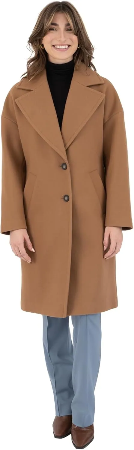 Nine West Women's Faux Wool Coat