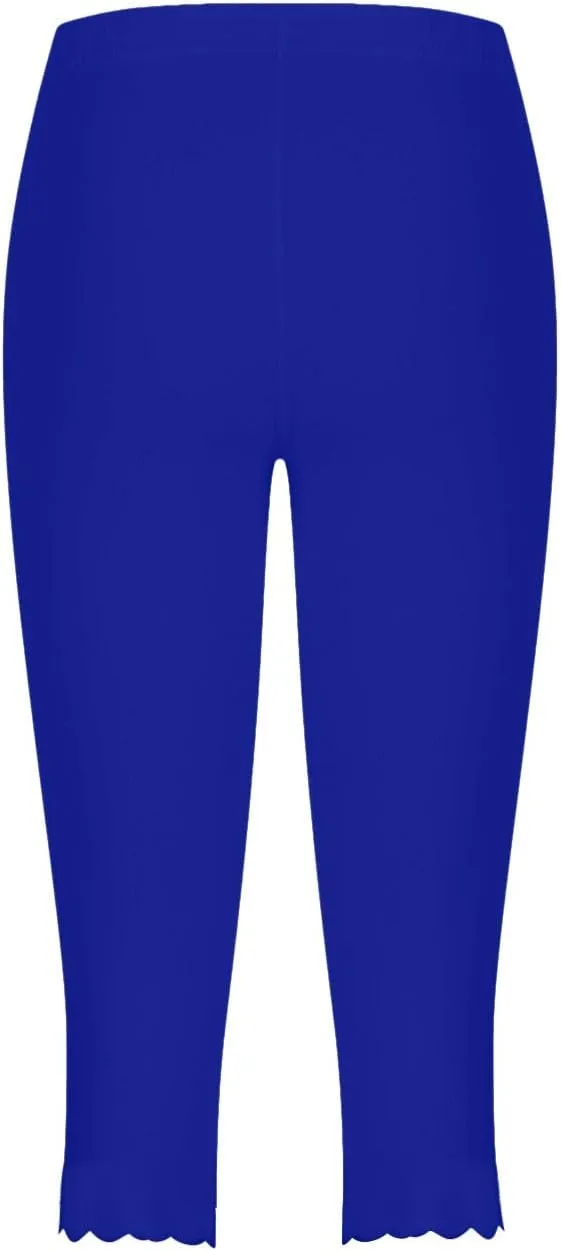 Pants for Women Pants 2024 High Waisted Yoga Capri Pants Lightweight Comfortable Solid Color Soft Casual Pants for